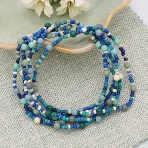 Ocean Blues Stretch Bracelet Set